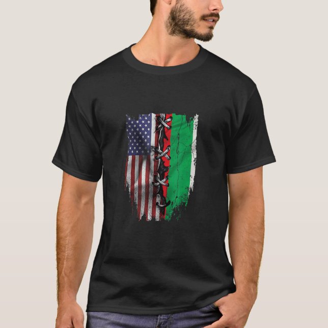 American Grown Bulgarian Roots USA Bulgaria Flag T Shirt (Framsida)