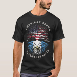 American Grown Guatemalan Roots Guatemala Flagga T Shirt