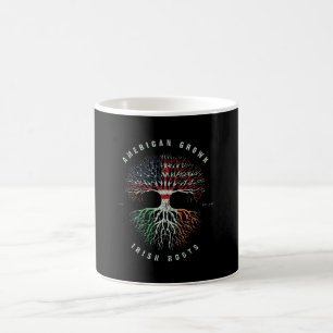 American Grown Irish Root Ireland Grönt Irish Flag Kaffemugg