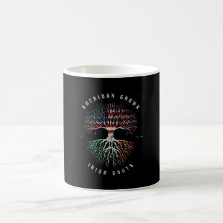 American Grown Irish Root Ireland Grönt Irish Flag Kaffemugg