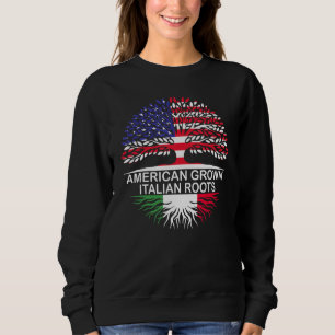 American Grown Italienska Roots Italien Flagga T Shirt