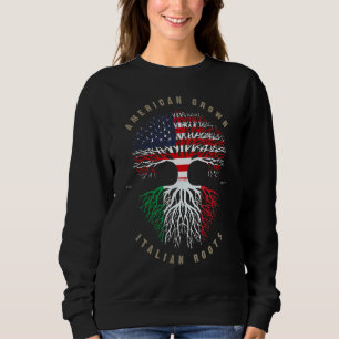 American Grown Italienska Roots Italien Flagga T Shirt