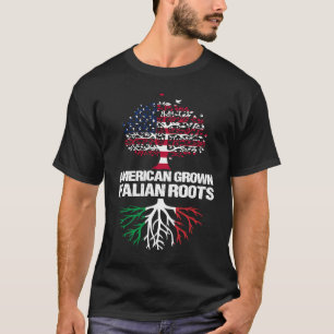 American Grown Italy Roots USA Italien T Shirt