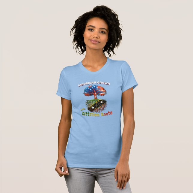 American Grown - Kittitian Womens Tee (Hel framsida)