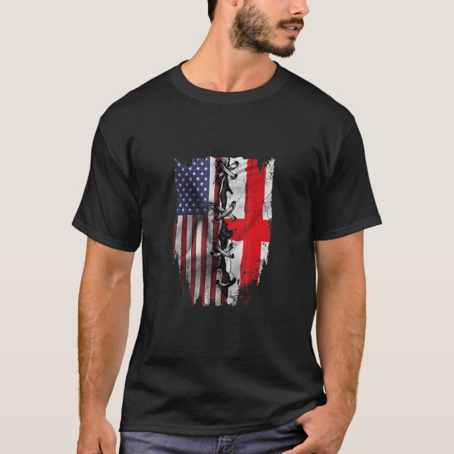 American Grown Latvian Roots USA Latvia Flag T Shirt (Framsida)