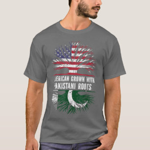 American Grown med pakistanska rötter USA flagga P T Shirt