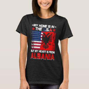 American Grown Patriot Albanian American från Alba T Shirt