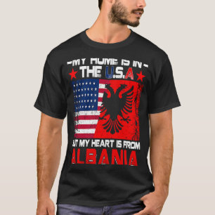 American Grown Patriot Albanian American från Alba T Shirt