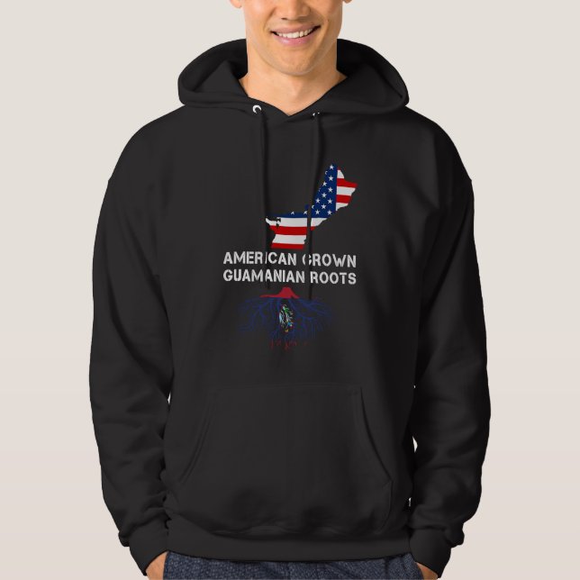American Grown Root Guam Chamorro Hoodie (Framsida)