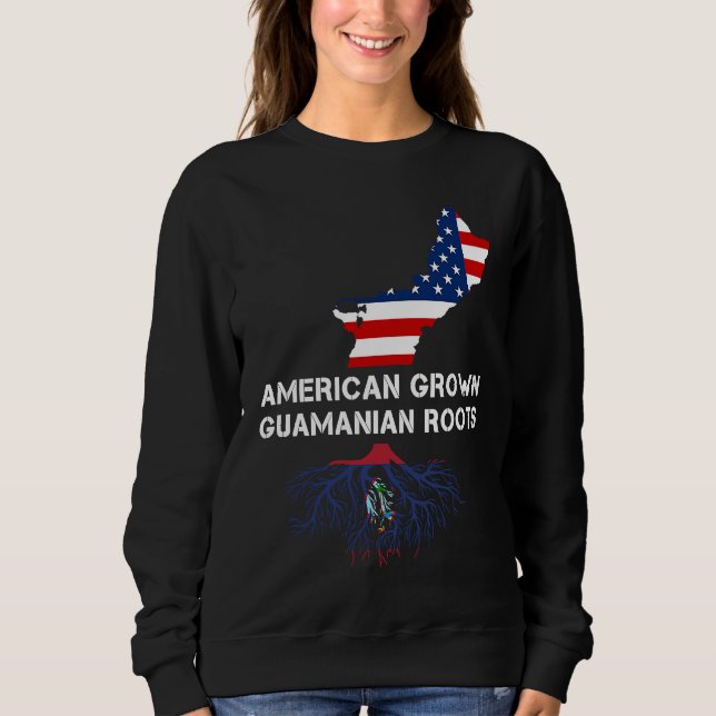 American Grown Root Guam Chamorro T Shirt (Framsida)