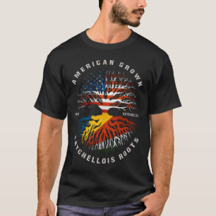 American Grown Seychellis Roots Seychelles Flagga T Shirt