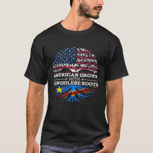 American Grown with Congolese Roots DR Congo T Shirt