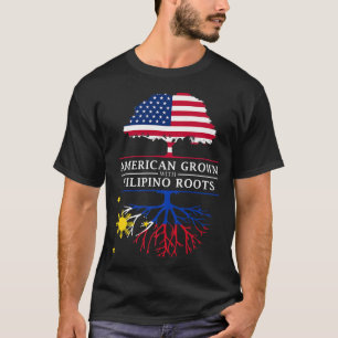 American Grown with Filipino Roots Philippines Pr T Shirt