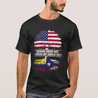 American Grown with Flagga Heritage Colombia Boric T Shirt