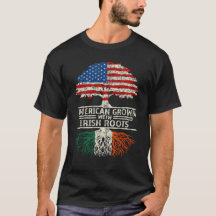 American Grown with Irish Roots Ireland Flagga