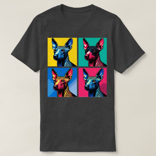 American Hairless Terrier Art Hundälskares T Shirt (Design framsida)