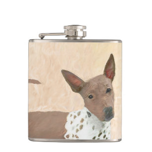 American Hairless Terrier Painting - Hund Art Fickplunta