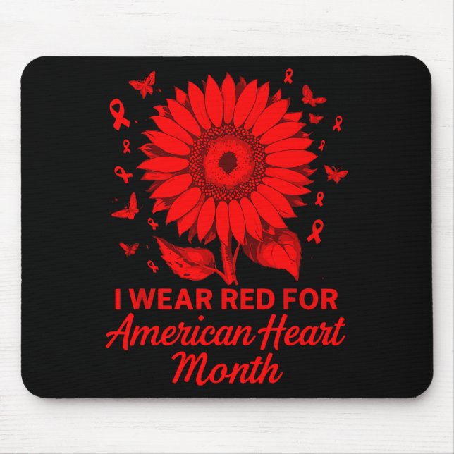 American Heart Disease Awareness Month Ribbon Red  Musmatta (Framsidan)