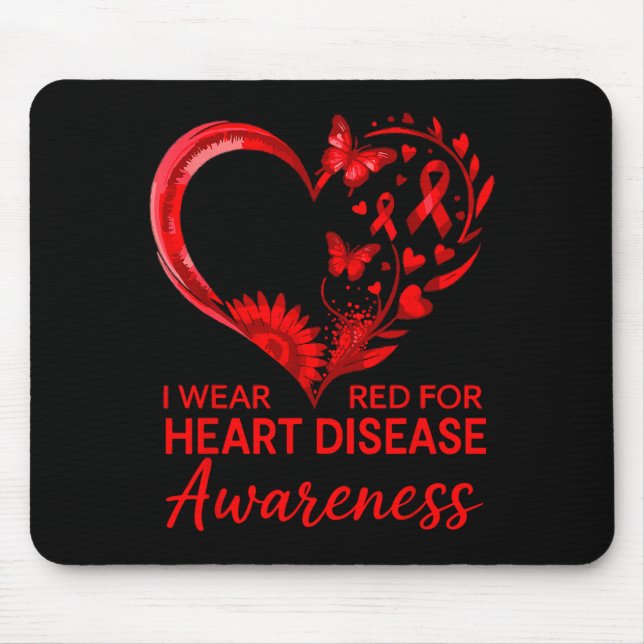 American Heart Disease Awareness Month Ribbon Red  Musmatta (Framsidan)