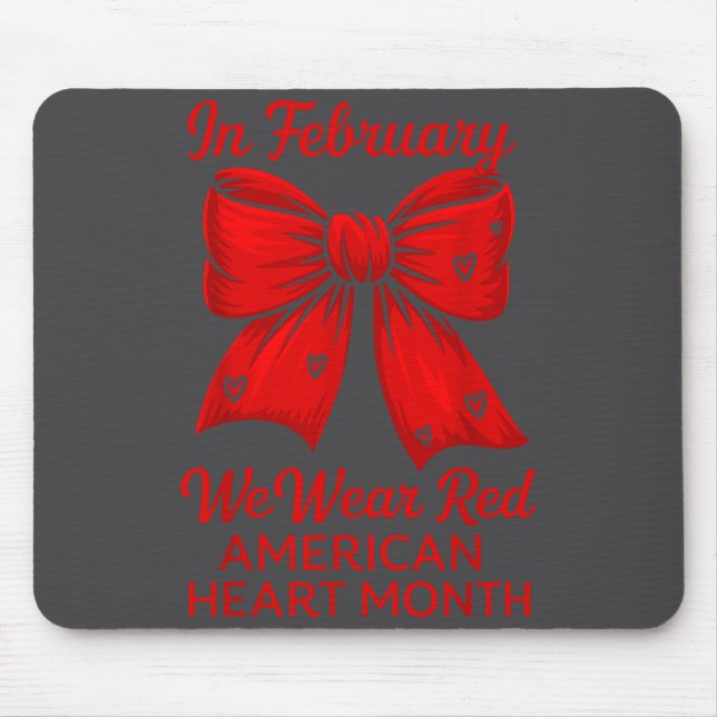 American Heart Disease Awareness Month Ribbon Red  Musmatta (Framsidan)