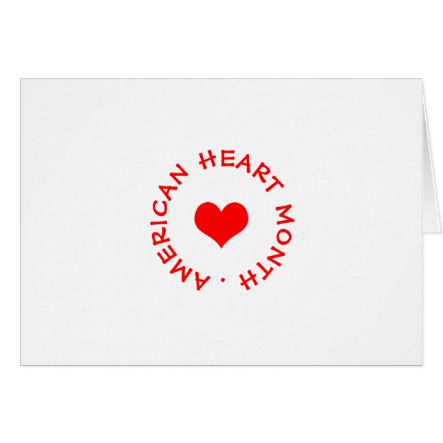 American Heart Month OBS Kort (Framsidan Horizontal)