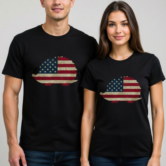 American Hedgehog T Shirt (Skapare uppladdad)