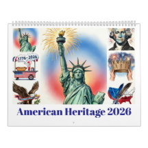 American Heritage 2026 Kalender|Frihet & Frihet