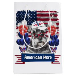 American Hero Schnauzer Gift Bag