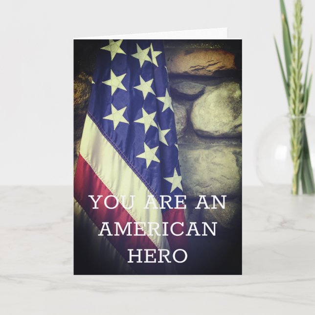 American Hero Veterans Day Kort (Framsida)