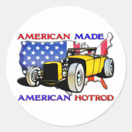 American Hotrod 1 Runt Klistermärke