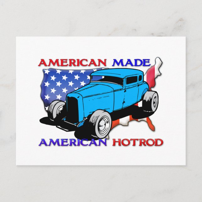 American Hotrod Chopped Vykort (Framsida)