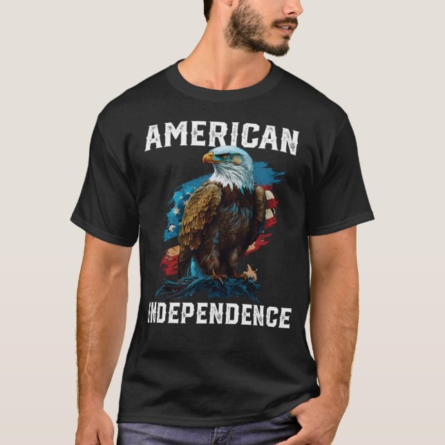 American Independence American Örn 4:e J T Shirt (Framsida)