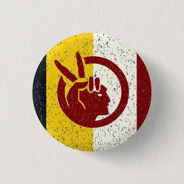 American Indian Movement flag Knapp (Framsida)