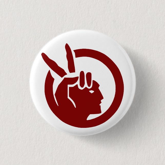 American Indian Movement-flagga Knapp (Framsida)