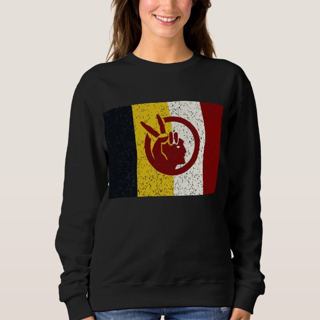 American Indian Movement-flagga T Shirt (Framsida)
