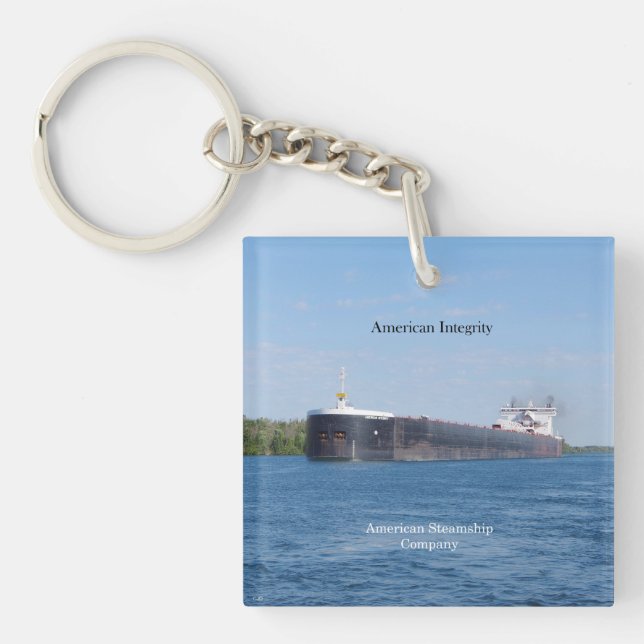 American Integrity acrylic nyckelring (Framsidan)