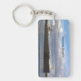 American Integrity Rectangle acrylic nyckelring