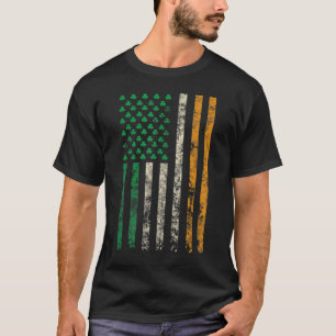 American Ireland Flagga Shamrock Irish Flaggor Man T Shirt