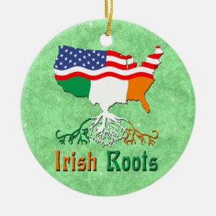 American Irish Roots Julgransprydnad Keramik