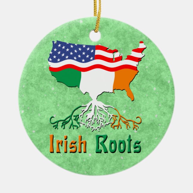 American Irish Roots Julgransprydnad Keramik (Framsidan)