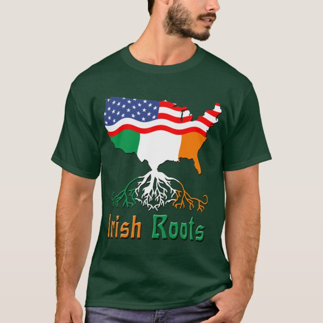 American Irish Roots T-Shirt (Framsida)