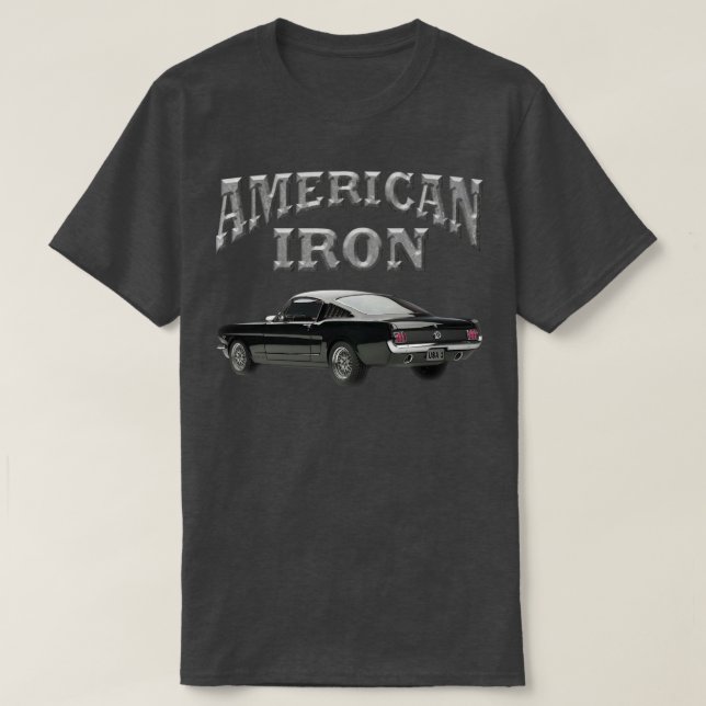 American Järn Mustang T Shirt (Design framsida)