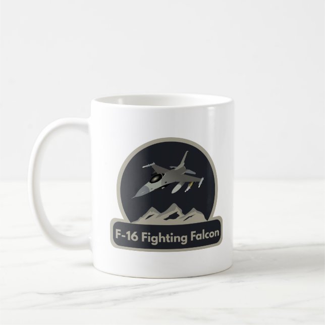American Jet Fighter Kaffemugg (Vänster)