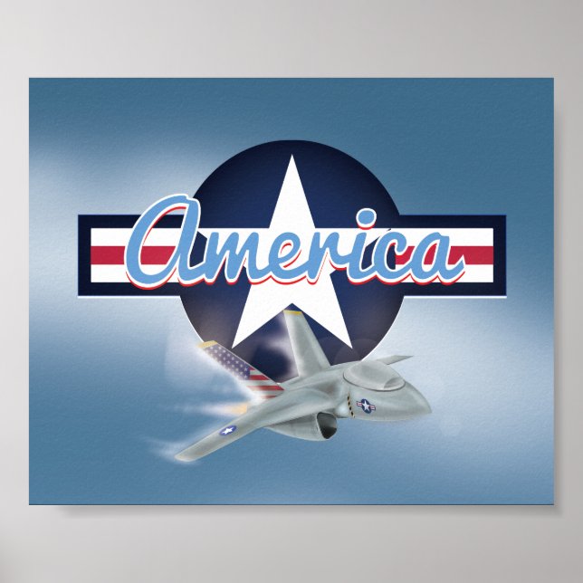 American Jet Fighter Poster (Framsidan)