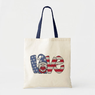 American Kärlek Gnome Tote Bag Tygkasse