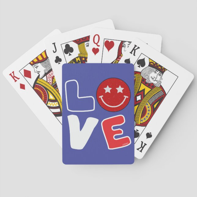 AMERICAN KÄRLEK lustig den 4 juli Casinokort (Baksidan)