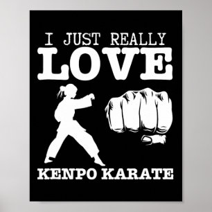 American Kenpo Girl Coach I Verkligen Kenpo Poster