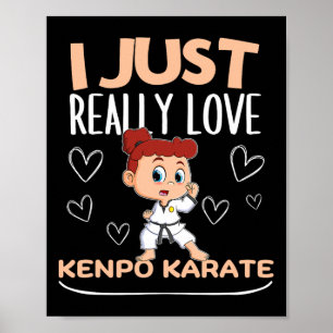 American Kenpo Girl Coach I Verkligen Kenpo Poster