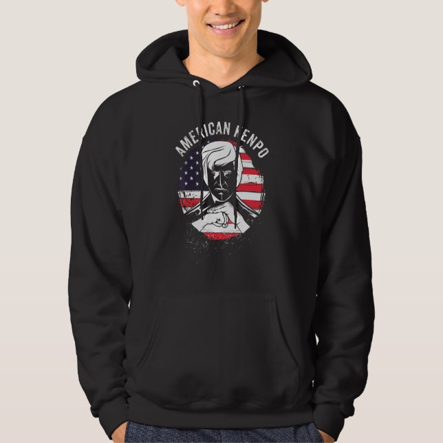 American Kenpo Karate Martial Arts Training Bälte  Hoodie (Framsida)