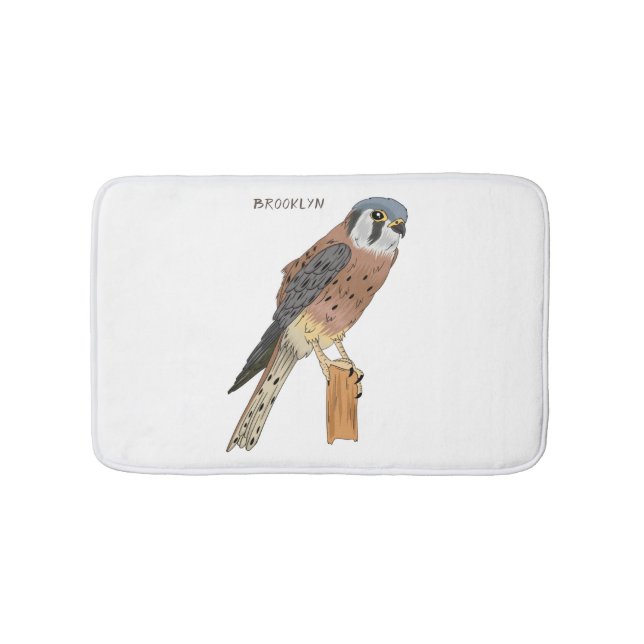American Kestrel bird illustration  Badrumsmatta (Framsidan)